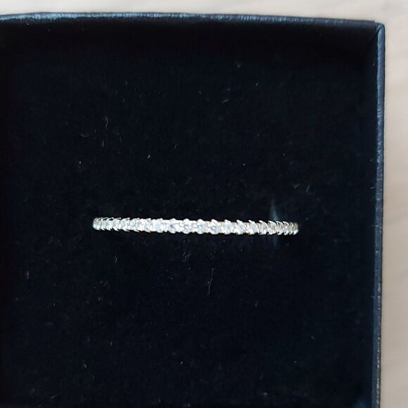 14K Gold Plated Sterling Silver Band Ring - Picture 3 of 10